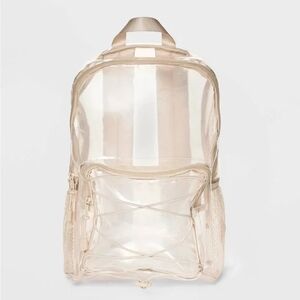 Clear Tan Backpack Wild Fable